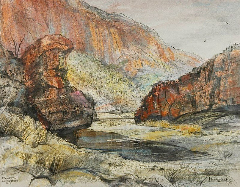 KJ Ormiston Waterhole NT 1978