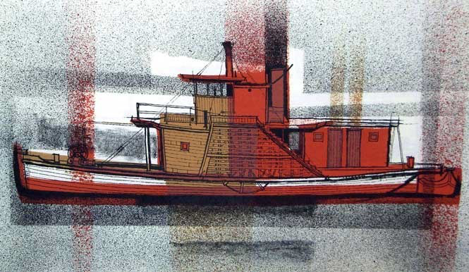 PS Adelaide  lithograph